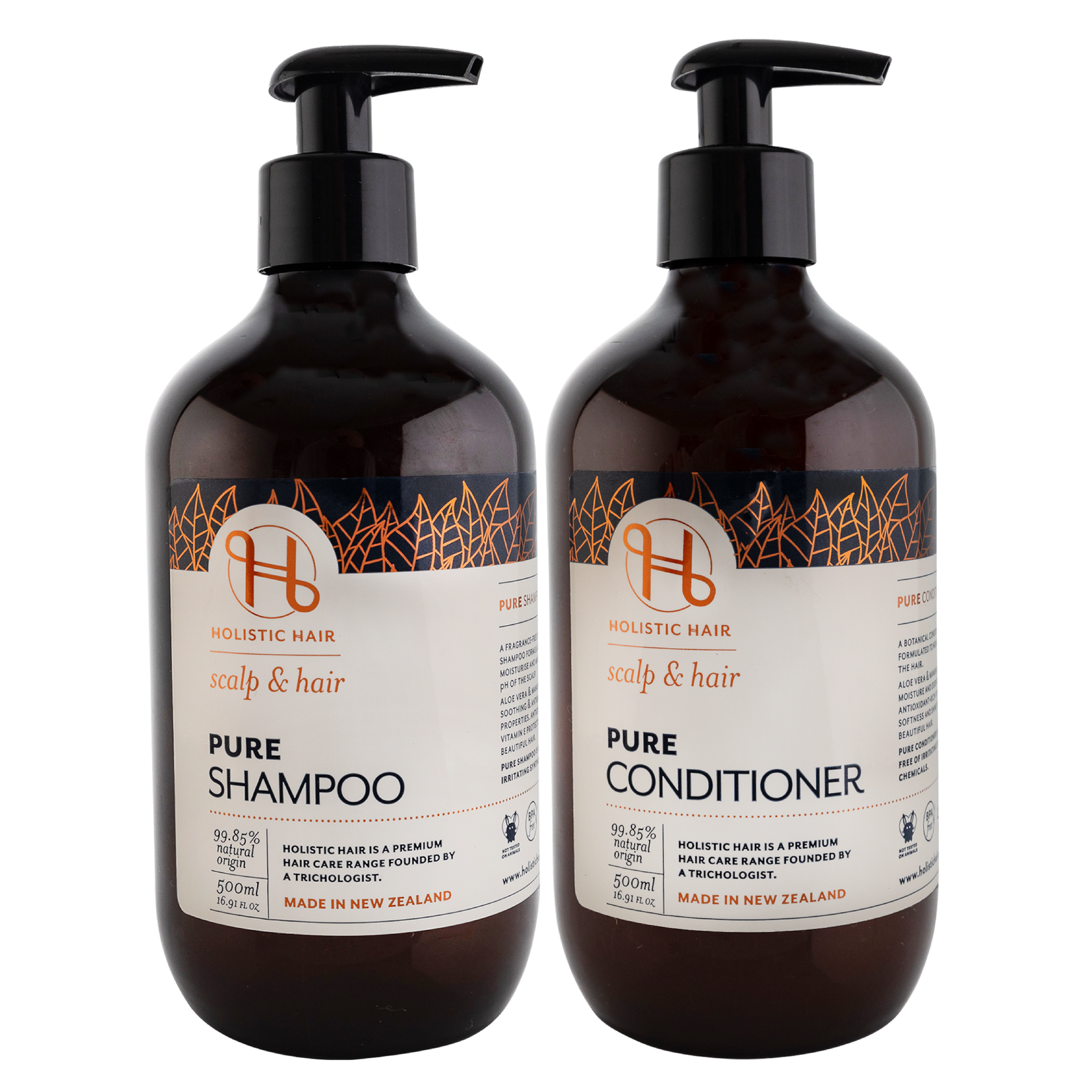 Shampoo Pure Line Pure Shampoo and Conditioner 500ml Set - Holistic Hair®